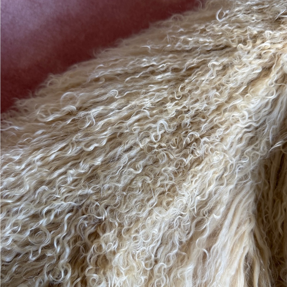 The Attico Cropped Shearling Jacket (36) - Picture 9 of 15